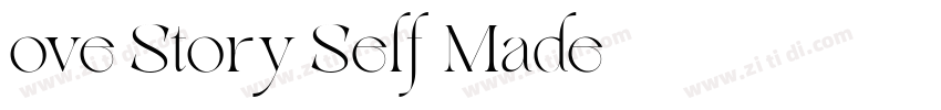 ove Story Self Made字体转换